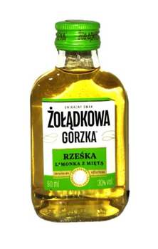 Wódka Żołądkowa Gorzka Rześka Limonka z Miętą 90ml