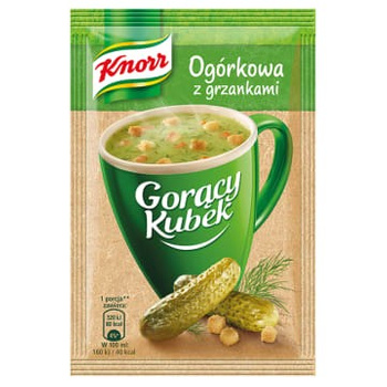 Zupa Gorący Kubek Knorr Ogórkowa z Grzankami 13G