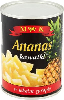 Ananas MK Kawałki w Lekkim Syropie 565G