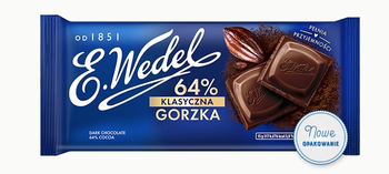 Czekolada Wedel Gorzka Klasyczna 64% 90G