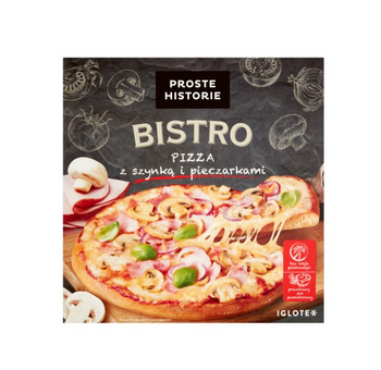 Pizza Bistro z Szynką i Pieczarkami 420G