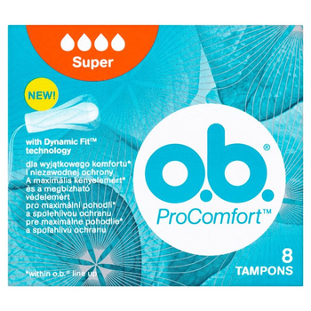 Tampony O.B. ProComfort Super 8 szt.