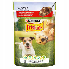 Karma dla psów z wołowiną w sosie 100g Friskies