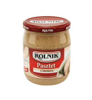 Pasztet z drobiem Rolnik 500g