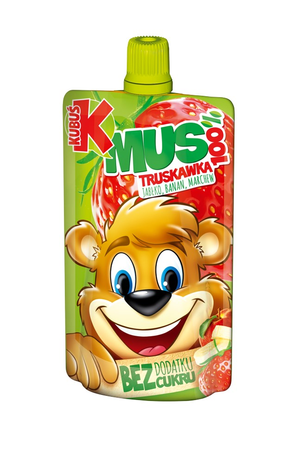 Mus Kubuś Jabłko Truskawka Marchew 100G