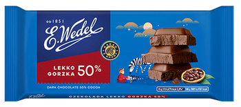 Czekolada Wedel  Lekko Gorzka 50% 90G