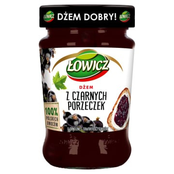 Dżem z czarnych porzeczek 280g. Łowicz