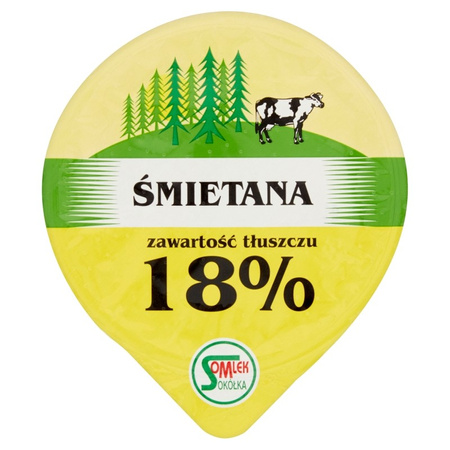 Śmietana 18% Mlekpol 180G