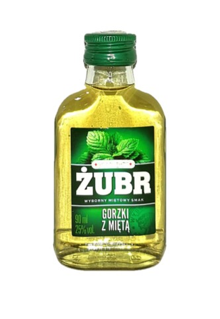 Wódka Żubr Gorzki z Miętą 90ml