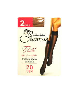 Podkolanówki 2 pary Elastil Janmar 20 den