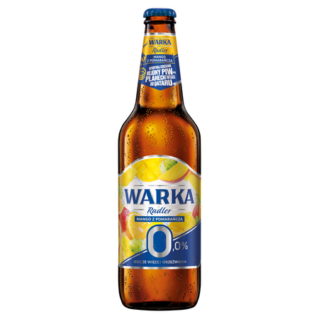 Piwo Warka Radler 0,0% Grejfrut z Pomarańczą 0,5L But zw