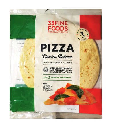 Spody do Pizzy 2szt. 33 Fine Foods 280g