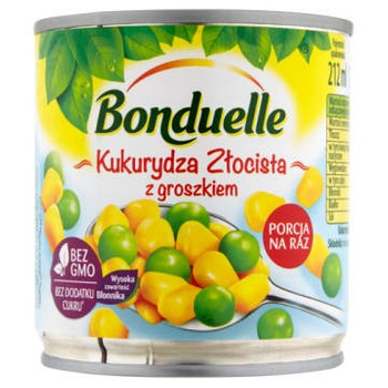 Kukurydza Złocista z Groszkiem Bonduelle 170G