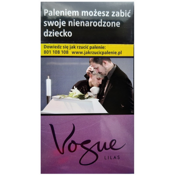 Papierosy Vogue Lilas Cienkie, Fioletowe