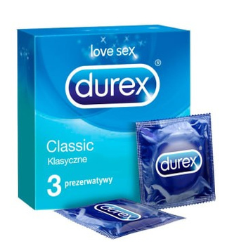 Prezerwatywy Durex Classic 3 sztuki