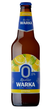 Piwo Warka Radler Cytryna 0% 0,5L But/zw