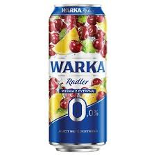 Piwo Warka Radler Wiśnia-Cytryna 0% 0,5l Puszka