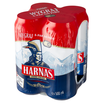 Piwo Harnaś 4x0,5L Puszka