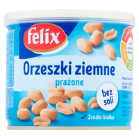 Orzeszki ziemne prażone Felix bez soli 140g.