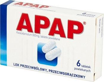 Apap tabletki przeciwbólowe 6 szt.