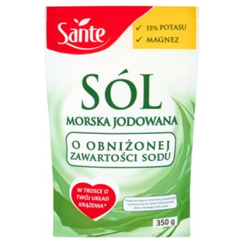 Sól Niskosodowa z Magnezem i Potasem Sante 350G