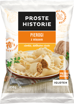 Pierogi Proste Historie z Mięsem 450G