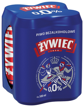 Piwo Żywiec 0,0% Puszka 4x0,5L