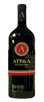 Wino Attila czerwone, słodkie 0,75L