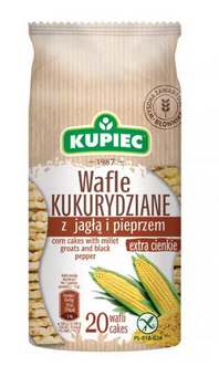Wafle Kukurydziane Kupiec z Jagłą i Pieprzem 105G