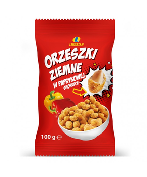 Orzeszki Ziemne w Paprykowej Skorupce Lewiatan 100G