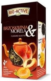 Herbata Big Active Liściasta Brzoskwinia Morela 80g