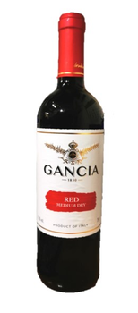 Wino Gancia czerwone, półwytrawne 0.75l