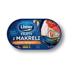 Filety Z Makreli W Sosie Z Warzywami 170G Lisner