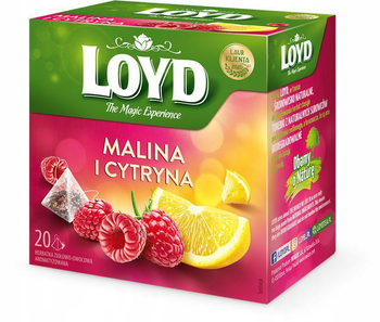 Herbata Loyd Malina i Cytryna 40G (20 Torebek)