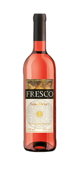 Wino Fresco różowe, półsłodkie 0,75 L