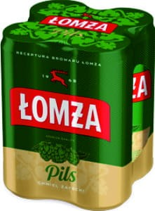 Piwo Łomża Pils puszka 4 x 0,5L