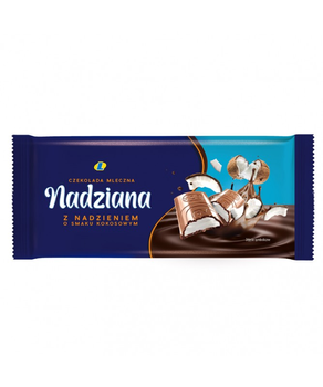 Czekolada Mleczna z Nadzieniem Kokosowym Lewiatan 100G