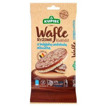 Wafle Ryżowe Kupiec z Mleczną Czekoladą Kupiec 60G