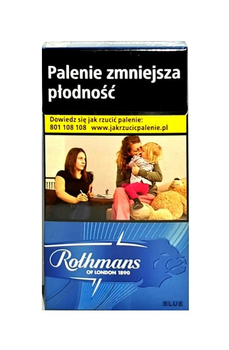 Papierosy Rothmans Niebieskie, Cienkie