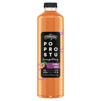 Tymbark Po Prostu Kompotowy Śliwka-Jabłko 1,25L