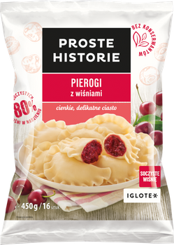 Pierogi Proste Historie z Wiśniami 450G