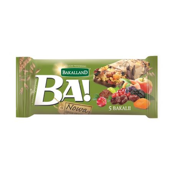 Baton Ba! Zbożowy 5 Bakalii Bakalland 40G