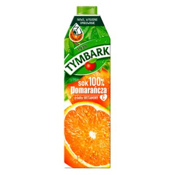 Tymbark Sok 100% Pomarańcza 1l