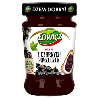 Dżem z czarnych porzeczek 280g. Łowicz