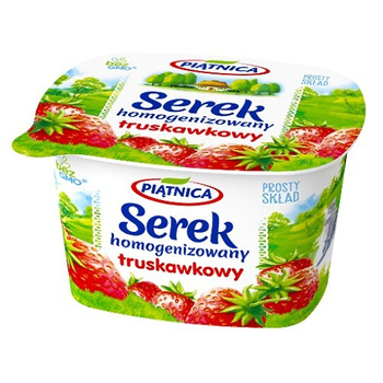 Serek Homogenizowany Piątnica Truskawka 150G