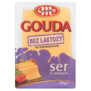 Ser Żółty Mlekovita Bez Laktozy Gouda 150G