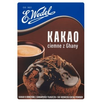 Kakao Wedel Ciemne z Ghany 80G