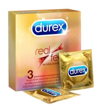 Prezerwatywy Durex Real Feel 3 sztuki