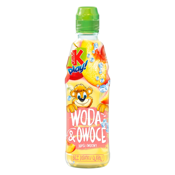 Napój Kubuś Play! Woda&Owoce Jabłko-Brzoskwinia 0,4L