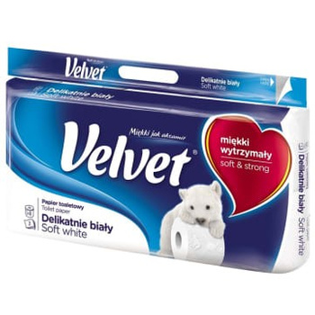 Papier toaletowy Velvet 3 warstwy 8 rolek